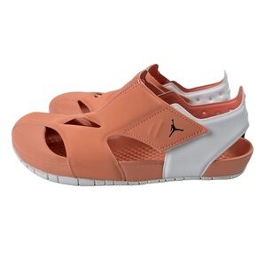 NWT Jordan Flare PS Light Madder Root Sandals Orange Peach Size 3